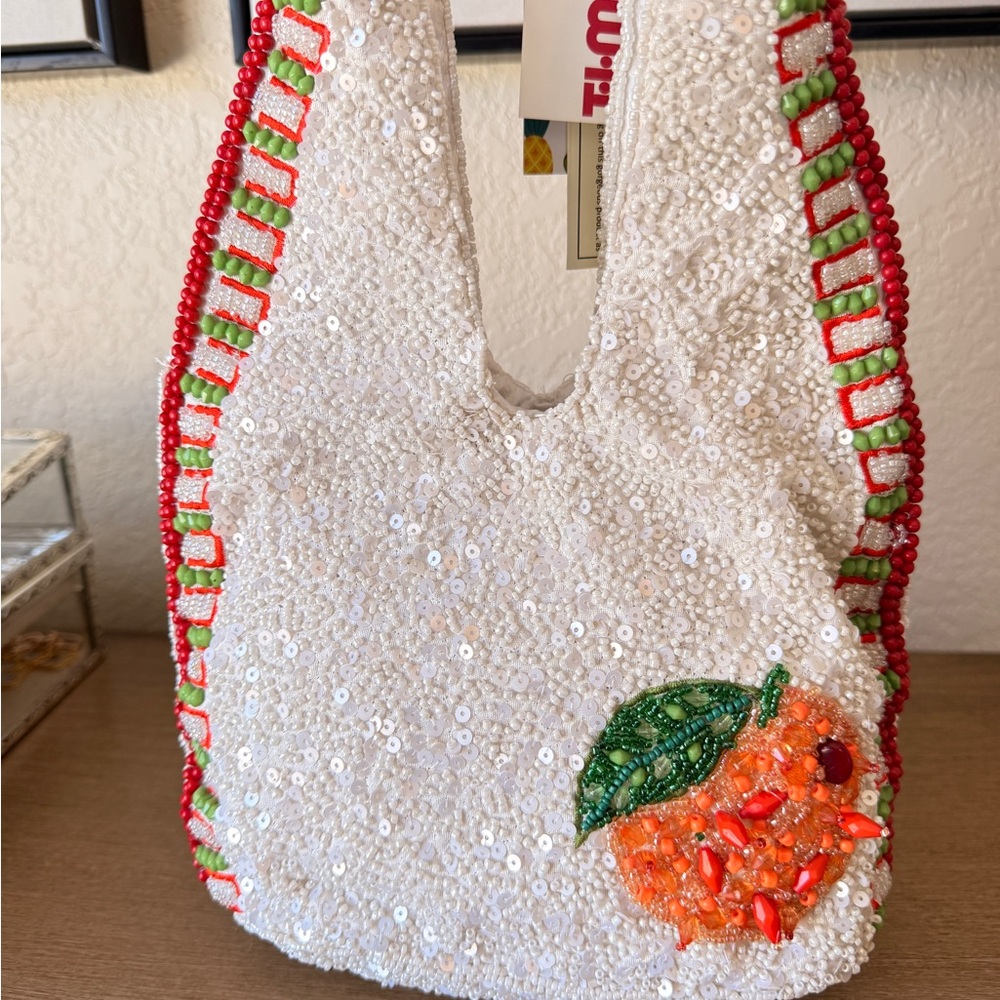 Viral Handcrafted Beaded Aperol Spritz Bag - Picture 2 of 3